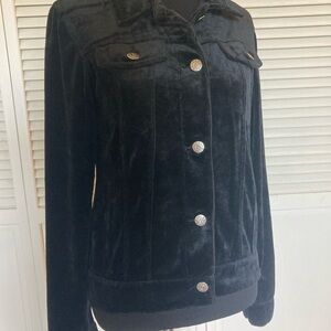 BCBG Max Azria black jean jacket - Medium